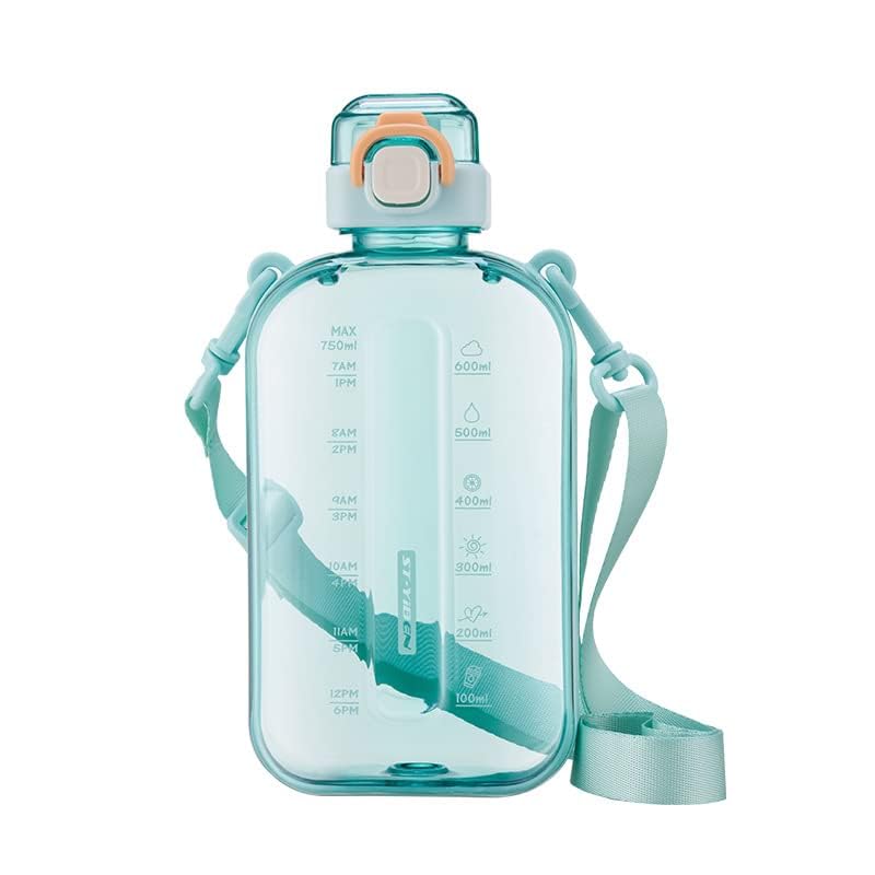 Sports Water Bottle 750ml, Leakproof Drinks Bottle, Gym Water Bottle, Waterbottle with Healthy Material for Travel Picnic Camping Hiking (Blue)