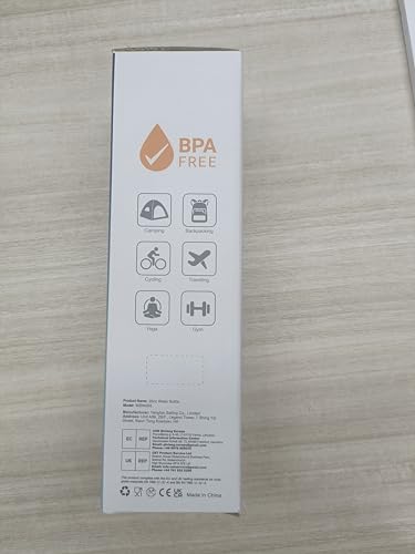 Sahara Sailor Leakproof Water Bottle 1L/500ML/750ML, Tritan BPA Free Motivational Sport Drinks Bottle with Clear Time Marker, Lock Cover, Easy Clean Brush, Durable for Gym, School, Cycling (1 Bottle)