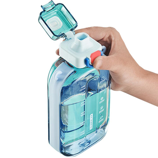 Sports Water Bottle 750ml, Leakproof Drinks Bottle, Gym Water Bottle, Waterbottle with Healthy Material for Travel Picnic Camping Hiking (Blue)