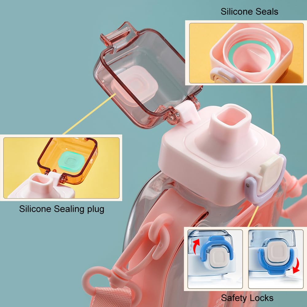 Sports Water Bottle 750ml, Leakproof Drinks Bottle, Gym Water Bottle, Waterbottle with Healthy Material for Travel Picnic Camping Hiking (Blue)