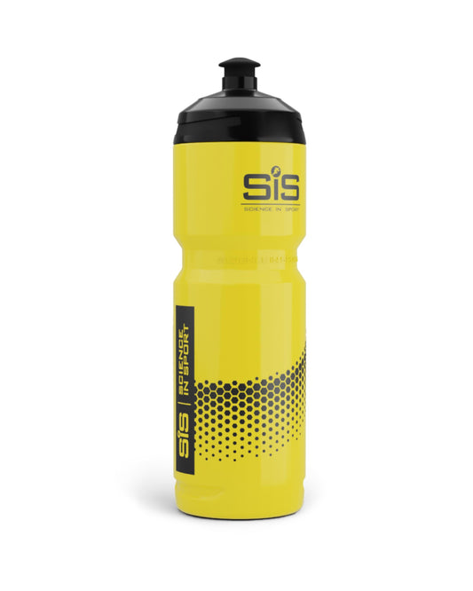 Science in Sport SIS Clear Sports Water Bottle, Plastic Water Bottle, Black Logo, Transparent Colour, 800 ml