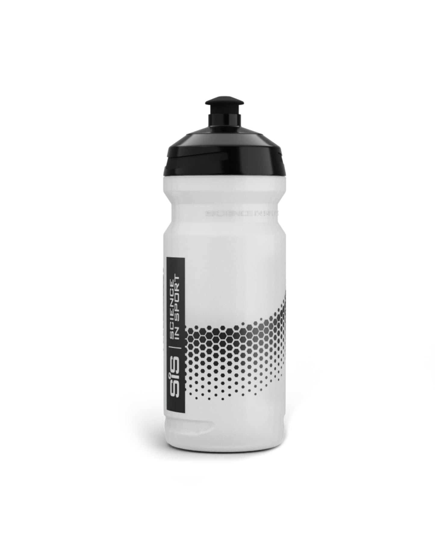 Science in Sport SIS Clear Sports Water Bottle, Plastic Water Bottle, Black Logo, Transparent Colour, 800 ml