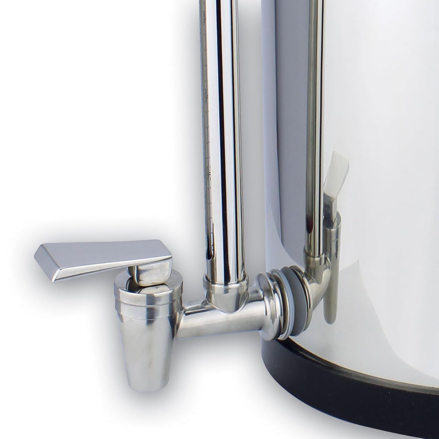 NEWTON Premium Gravity Water Filter System with Heavy Metal and Fluoride Removal | Reduces Limescale | 12L Capacity System with 2x Filter Candles, Stainless Steel Stand & Sight Glass Tap