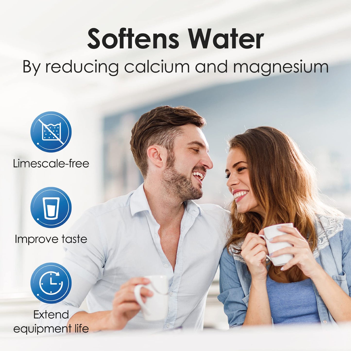 Waterdrop G3P600 Reverse Osmosis Water Filter, 600 GPD, Water Softener, Reduce TDS, Reduce Scale, Enhance the Flavor of Coffee and Tea, 2:1 Pure to Drain, Smart LED Faucet