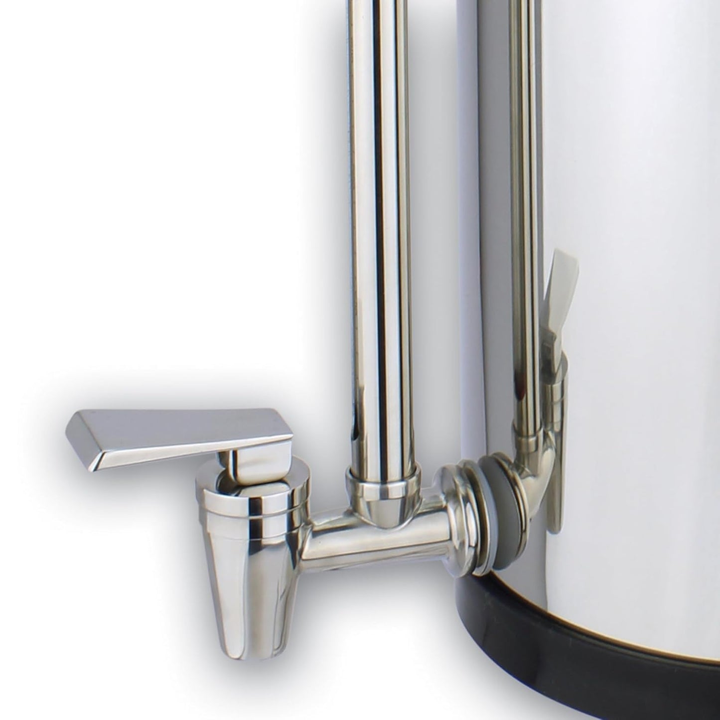 NEWTON Premium Gravity Water Filter System with Heavy Metal and Fluoride Removal | Reduces Limescale | 12L Capacity System with 2x Filter Candles, Stainless Steel Stand & Sight Glass Tap