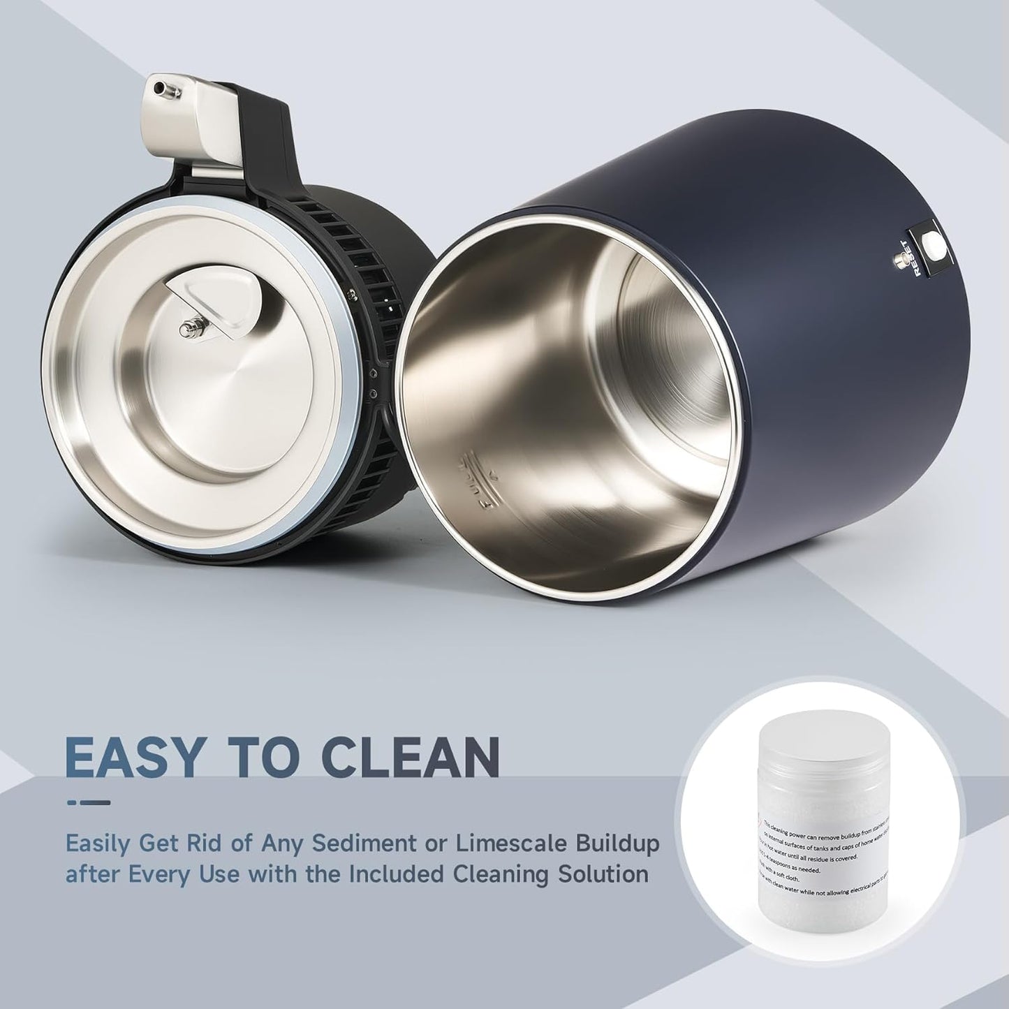 CO-Z 4L Water Distiller, 1.1 Gallon Countertop Distilled Water Machine with Glass Pot, 750W Distilled Water Maker for Pure Water, 304 Stainless Steel Water Distiller Machine for Home Office Travel