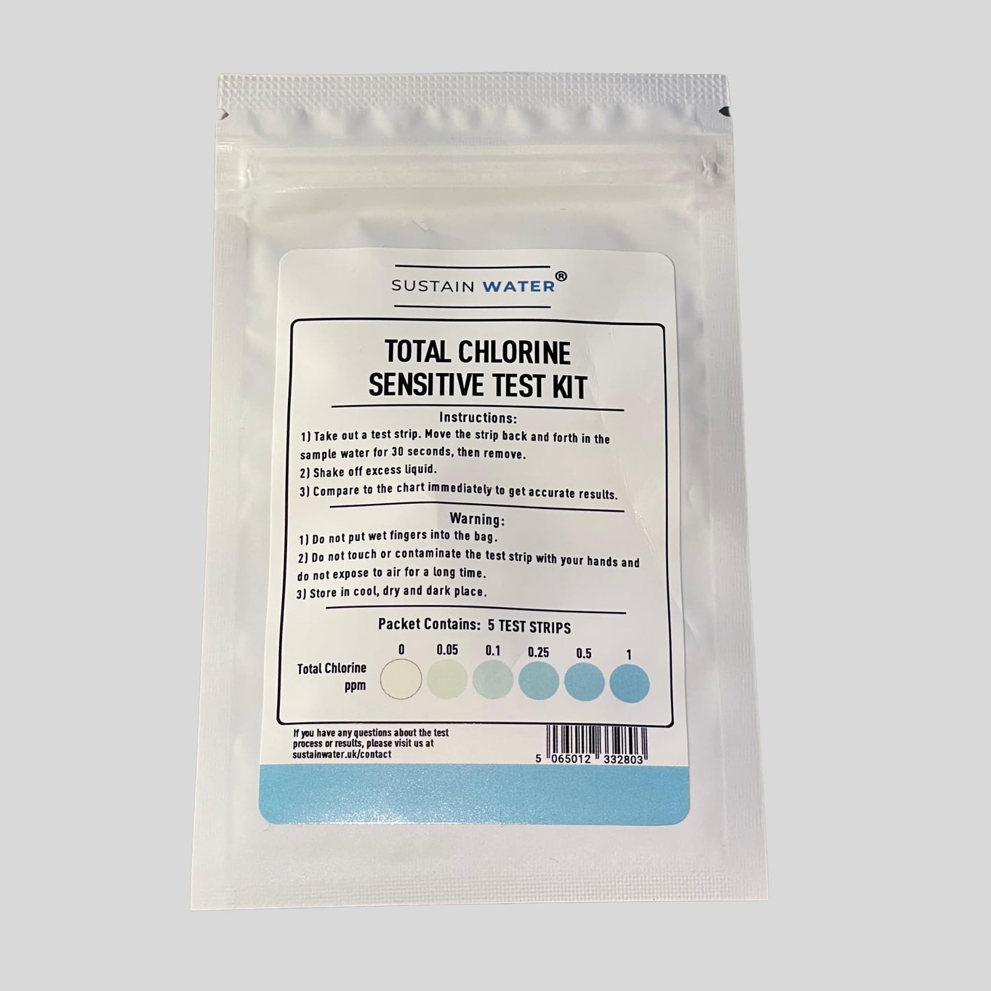 Drinking Water Test Kit for Fluoride, High Sensitivity Tap Water Testing Kit (Fluoride Test Kit)(5x Tests)